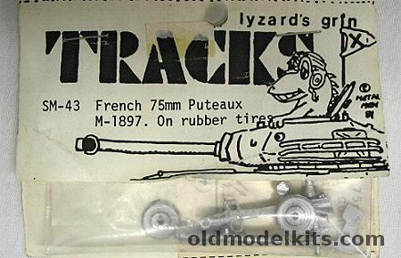 Lyzard's Grin 1/76 French 75mm Puteaux M-1897 Field Gun on Rubber Tires, SM-43 plastic model kit